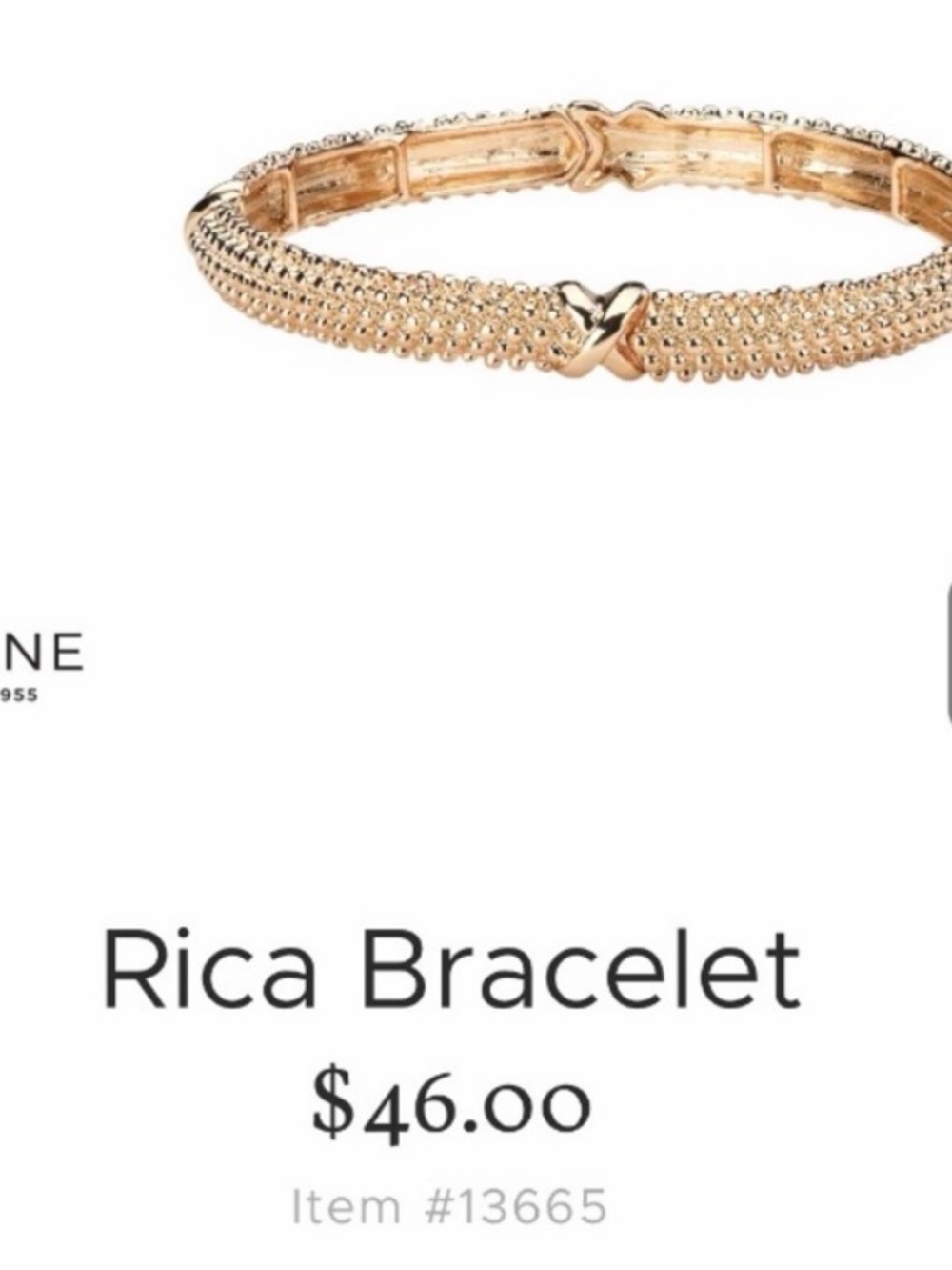 Park Lane Rose Gold Textured X-Link Bracelet